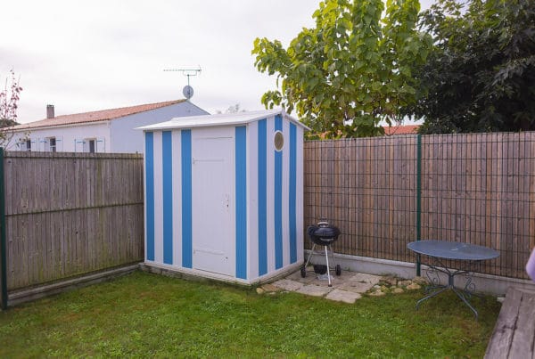 Cabane de plage jardin maison ile d'oléron